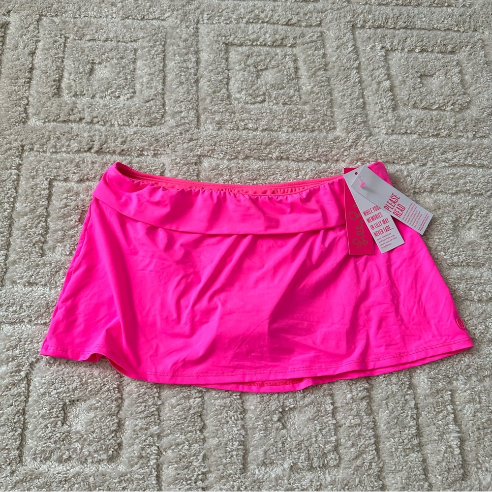 Lilly Pulitzer Calah Skirted Bottom Bikini Swim Pink Starburst New NWT